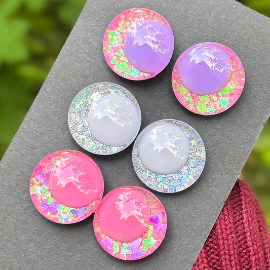 Hand Painted Kawaii Eyes | 25mm | Set 5