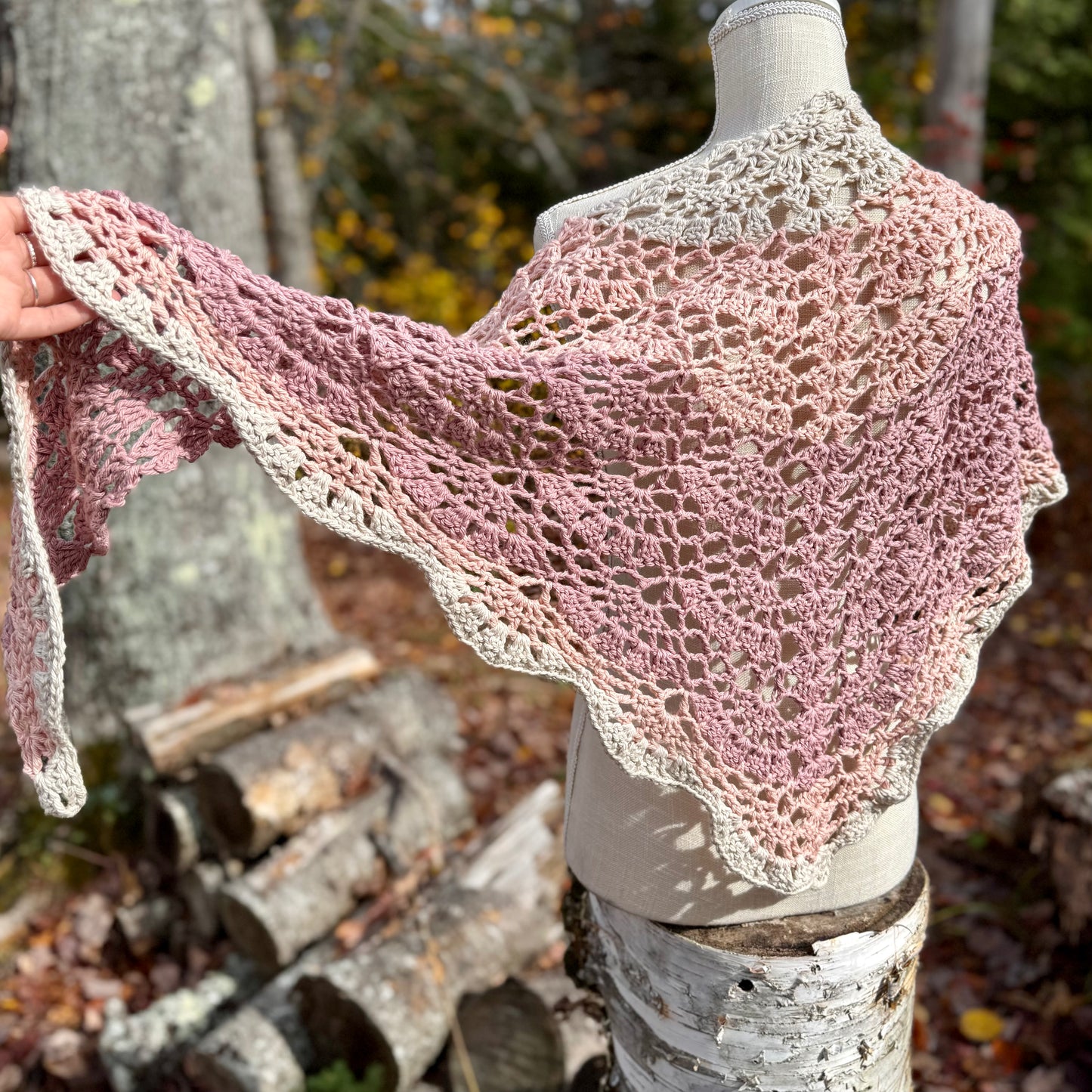 Blush Shortcake Shawl | Cotton
