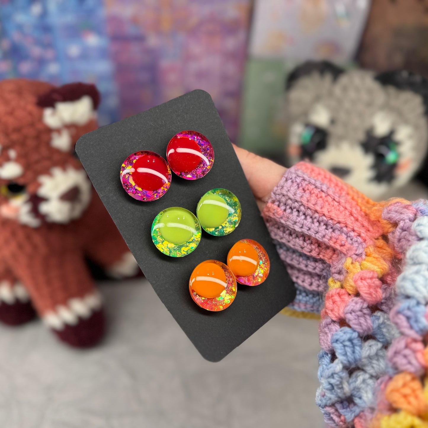 Hand Painted Kawaii Eyes | 25mm | Set 1