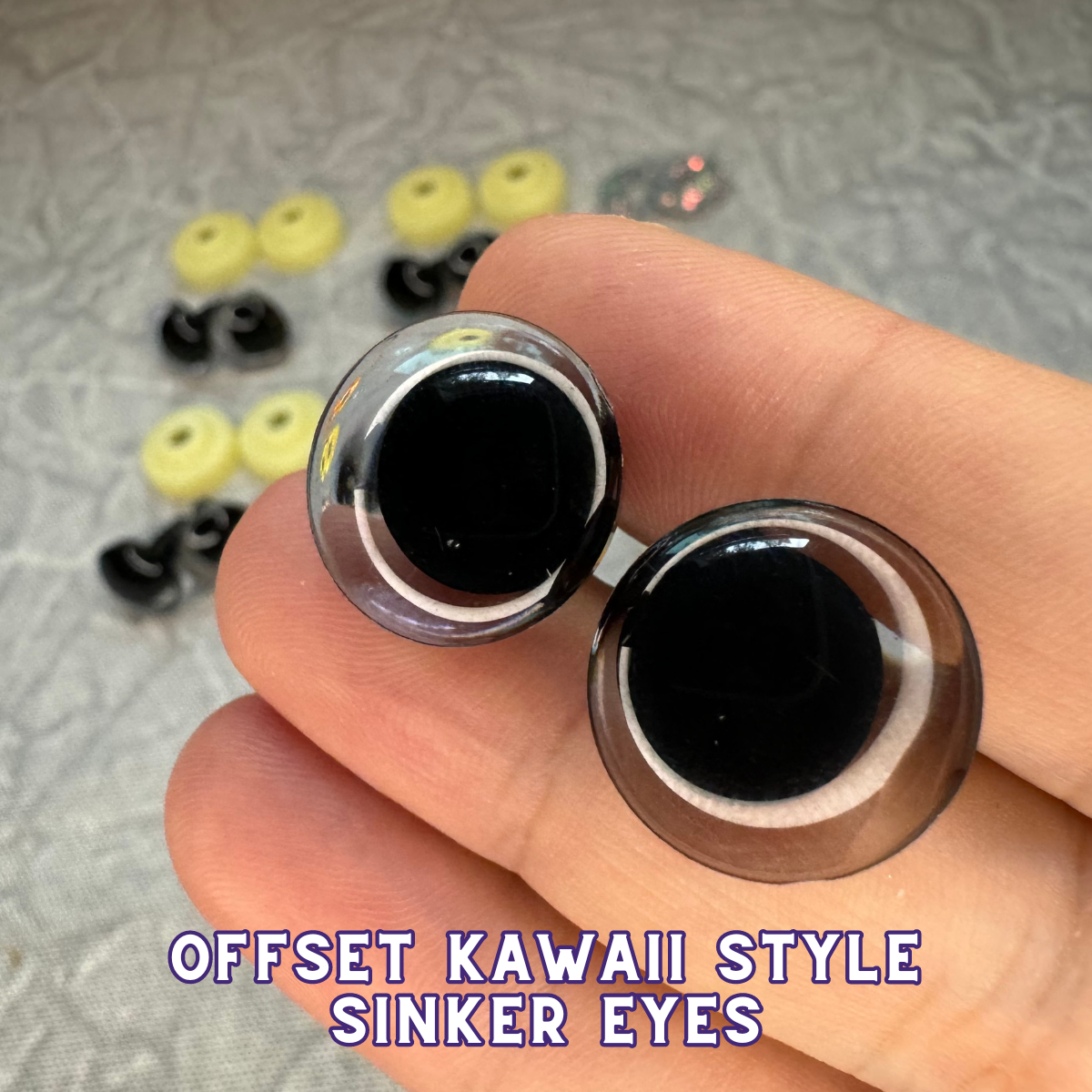 18 mm Kawaii Safety Eyes| 5 Black Pairs