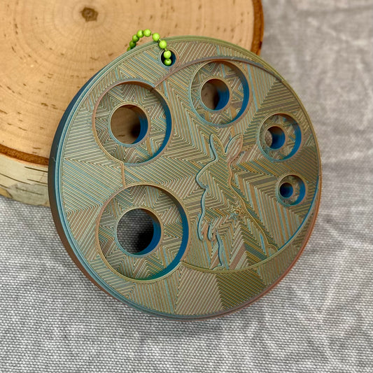 Safety Eye Tool | Bunny Moon Octagram | Malachite