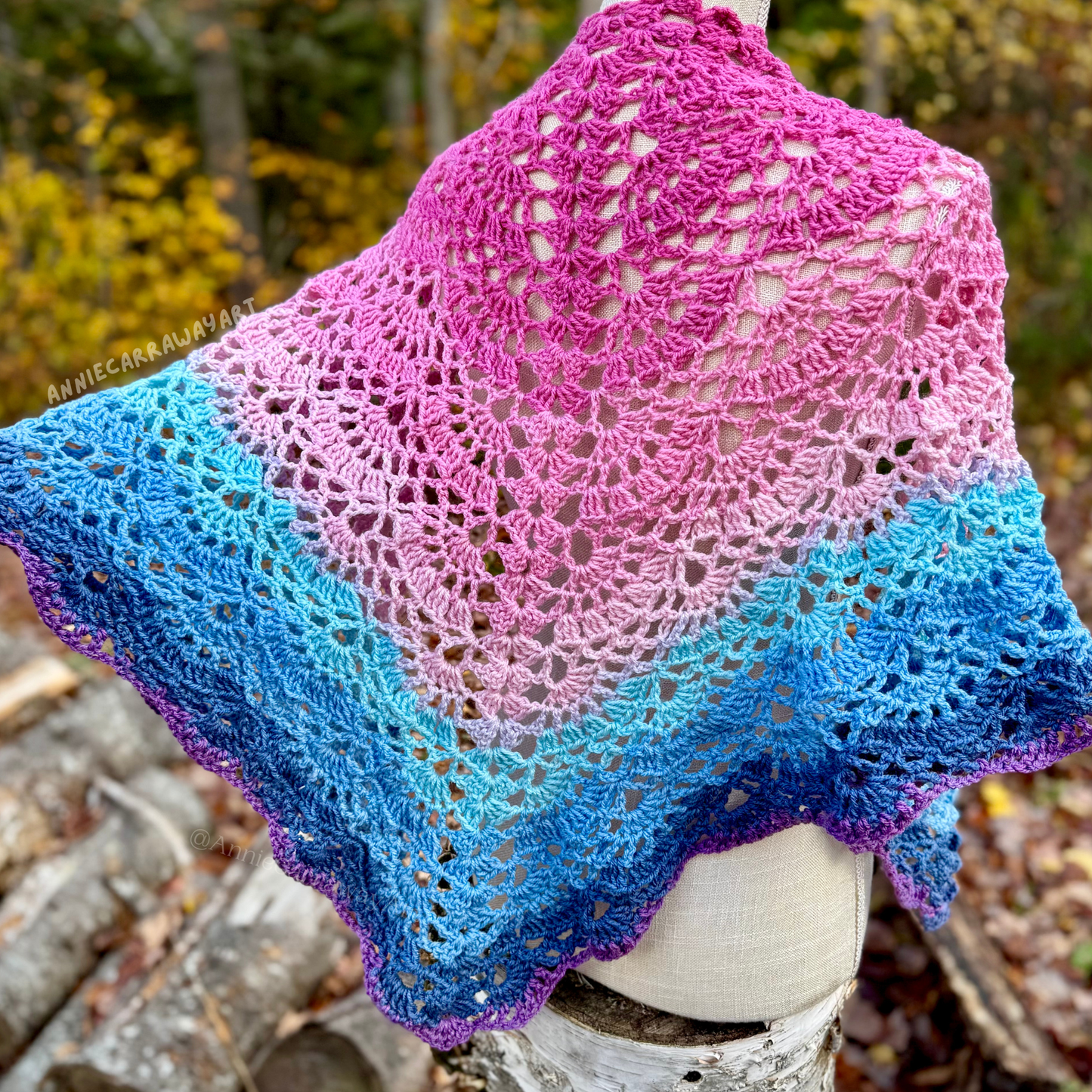 Shortcake Shawl Crochet Pattern | Digital Download
