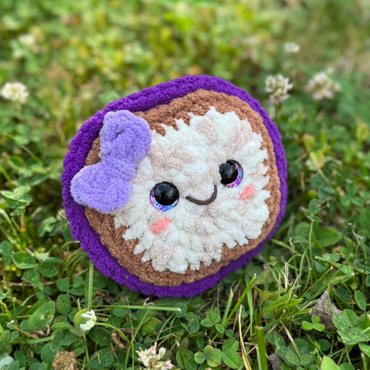 Mini Jelly Sandwich Crochet Plushie | Hand Painted Eyes