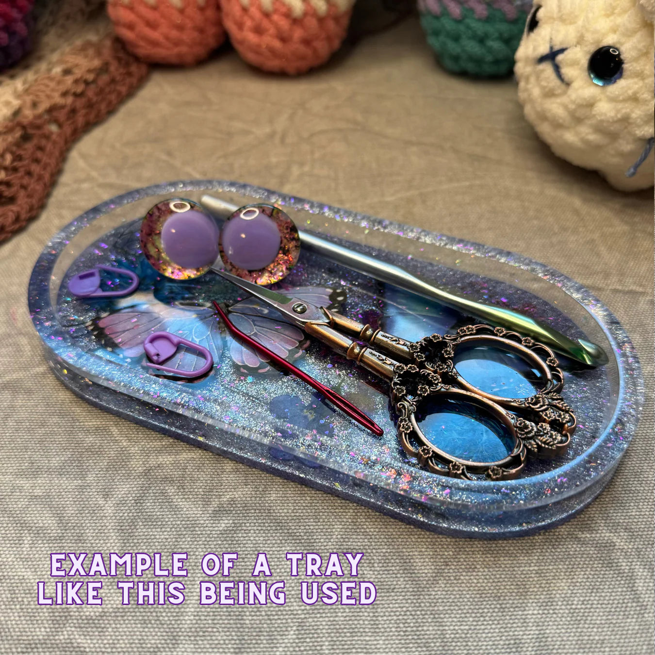 Sparkle Pink Trinket Trays