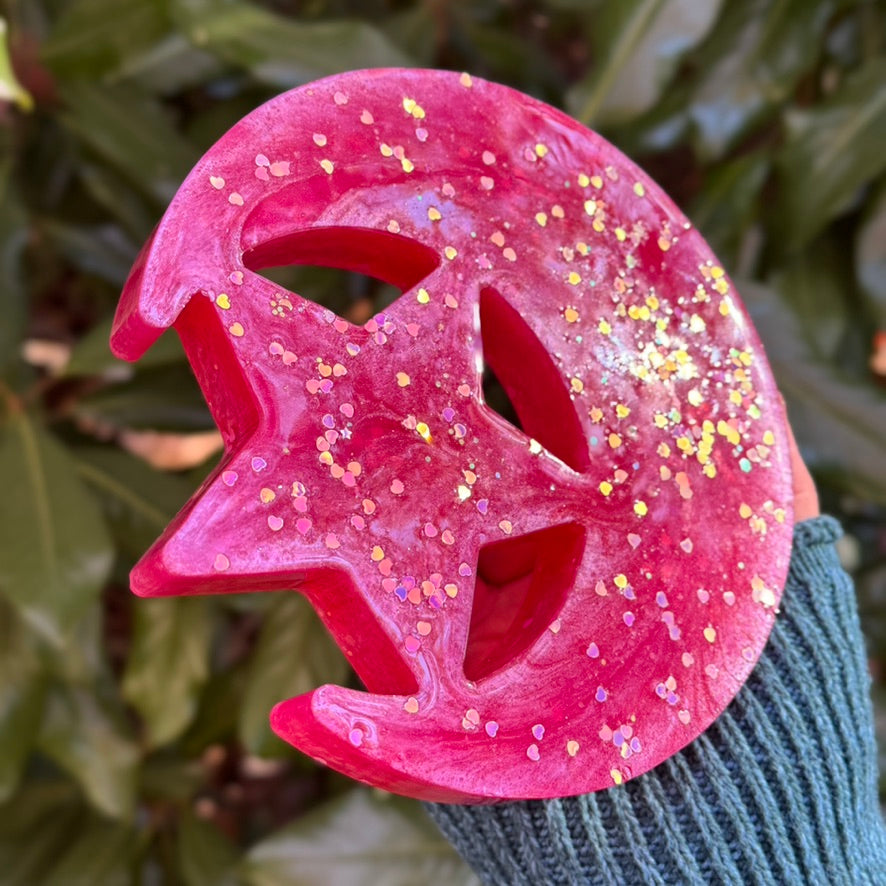 Sparkle Heart Moon Tray