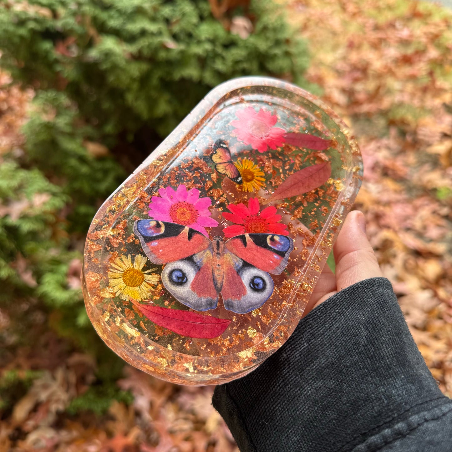 Autumn Butterflies Trinket Tray