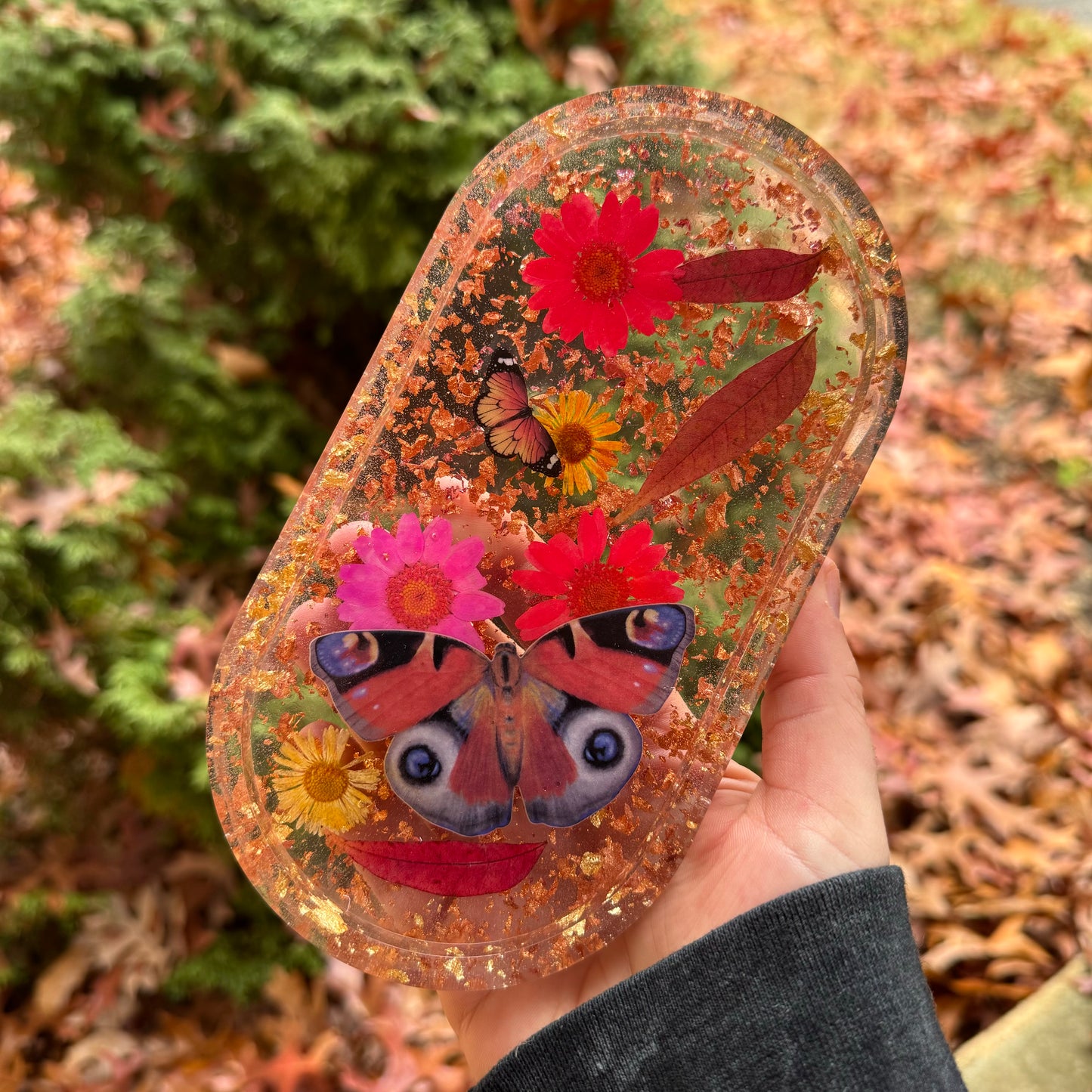 Autumn Butterflies Trinket Tray