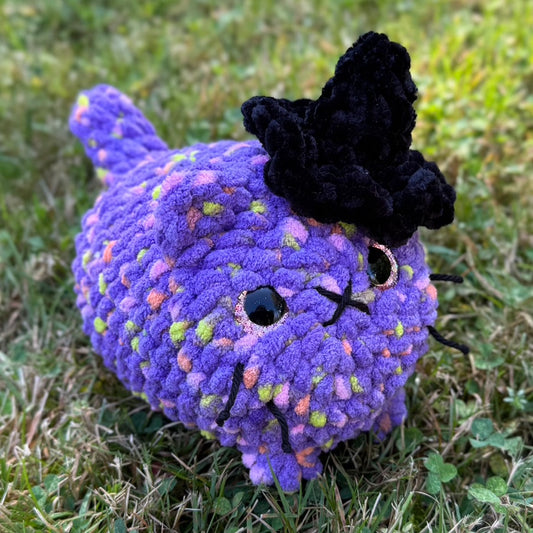 Witchy Kitten Crochet Plushie | Hand Painted Eyes