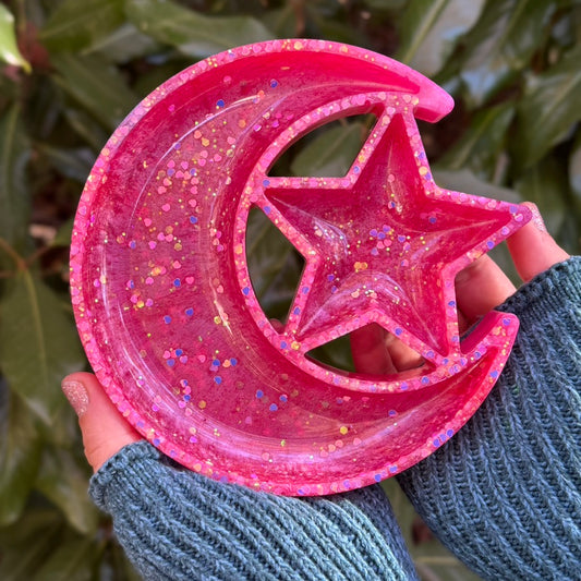 Sparkle Heart Moon Tray