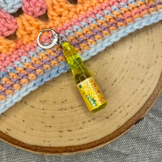 Yellow Japanese Soda Stitch Marker | 1 pack
