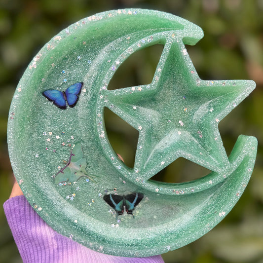Ocean Butterfly Moon Tray