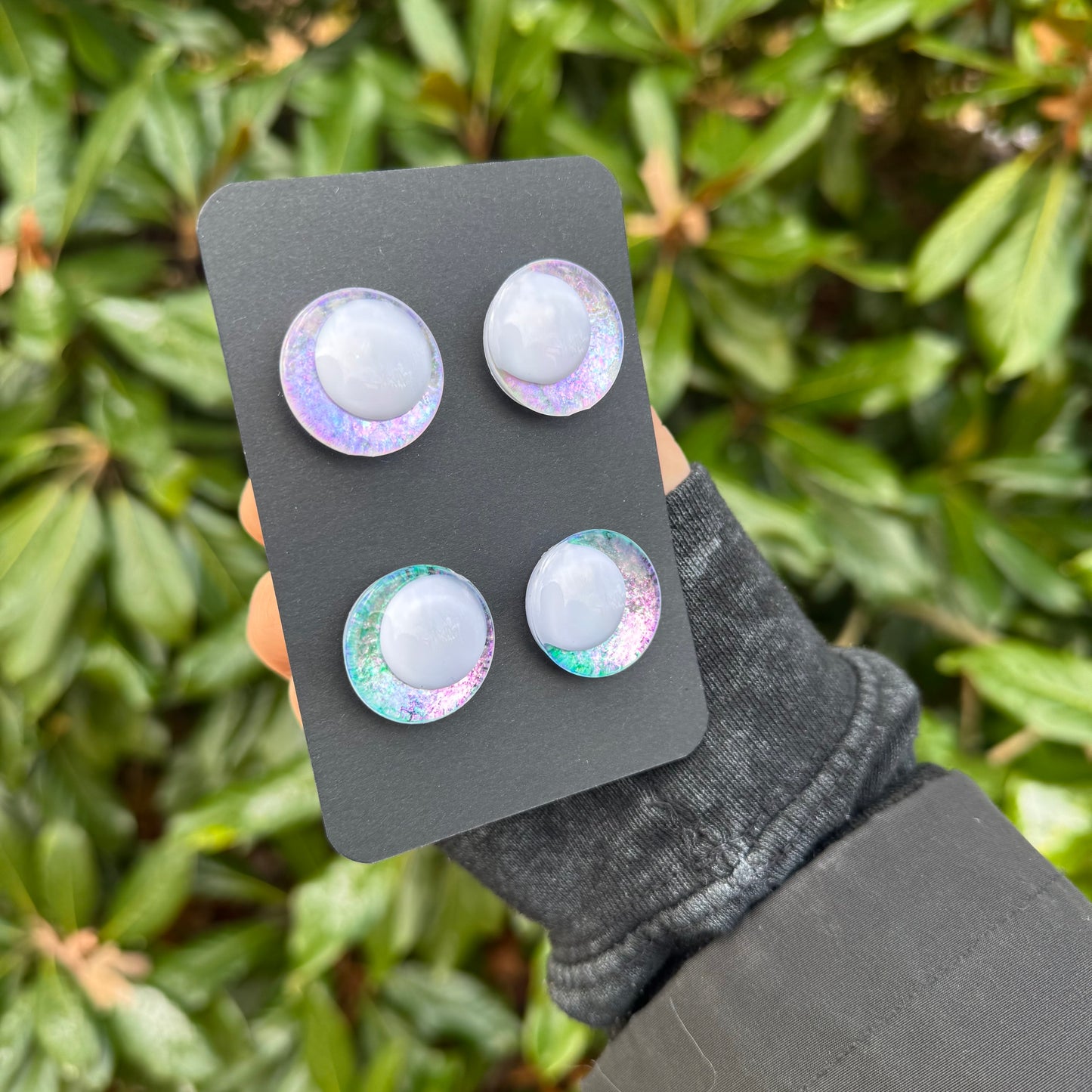 25 mm Hand Painted Kawaii Eyes | Nova + Starlight | Set #92