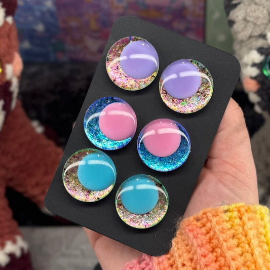 Hand Painted Kawaii Eyes | 25mm | Set 14