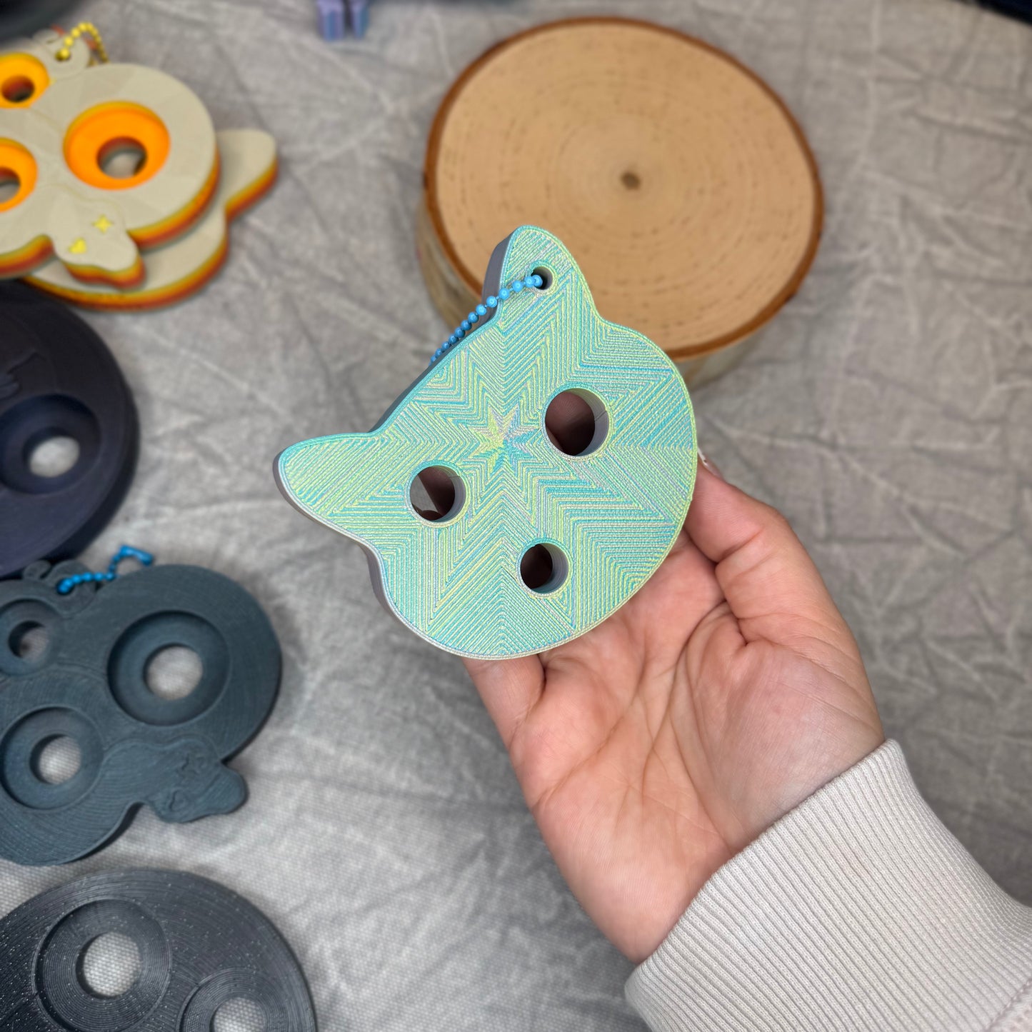 Safety Eye Tool | Kitty Cat | Moon Stone