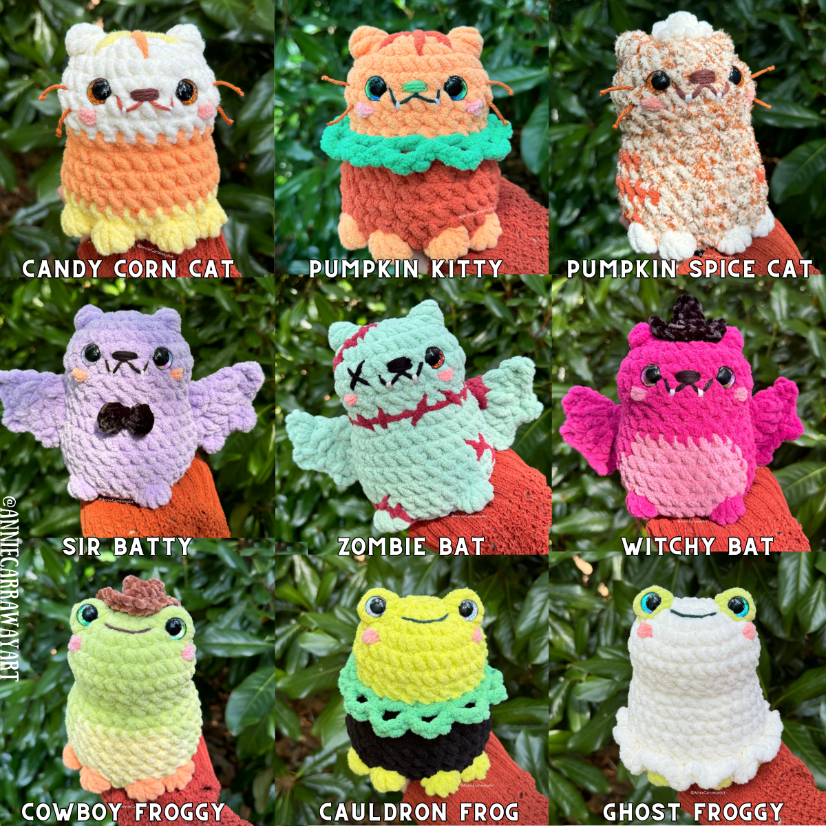 Spooky Friends Plushies Crochet Pattern