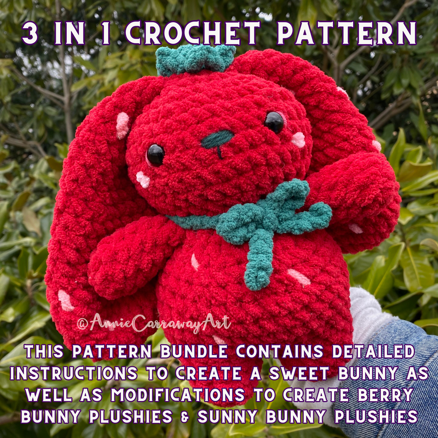 Sweet Bunny Plushies Crochet Pattern