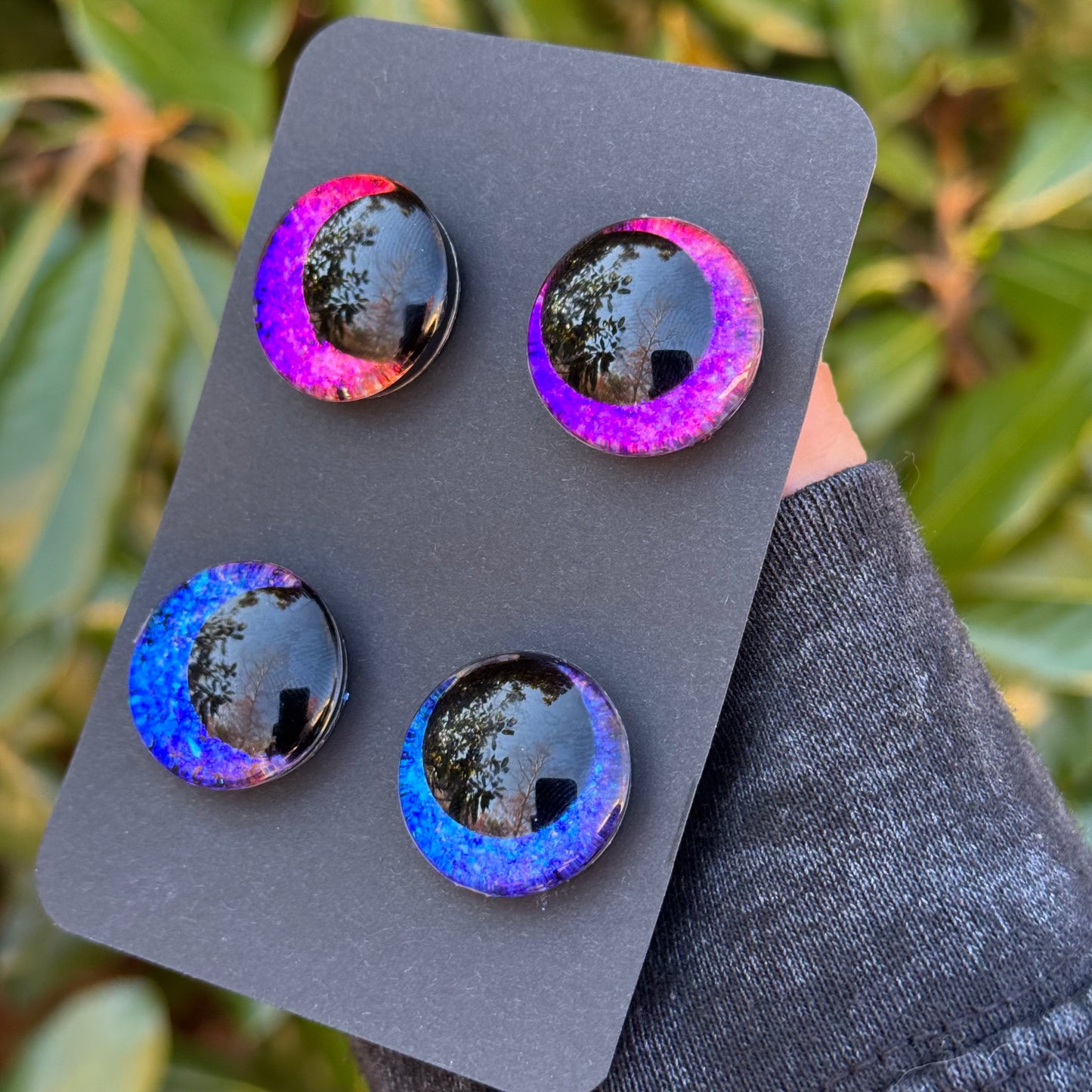 25 mm Hand Painted Kawaii Eyes | Heather + Nova | Set #3