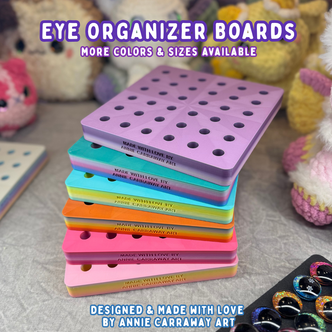 Safety Eye Organizer Board | Multiple Sizes & Colors | Designed and Made by Me