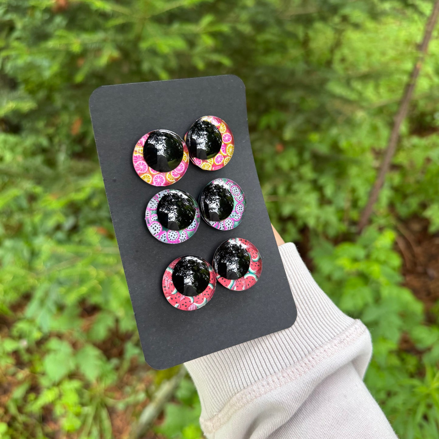 Hand Painted Kawaii Eyes | 25mm | Set 12
