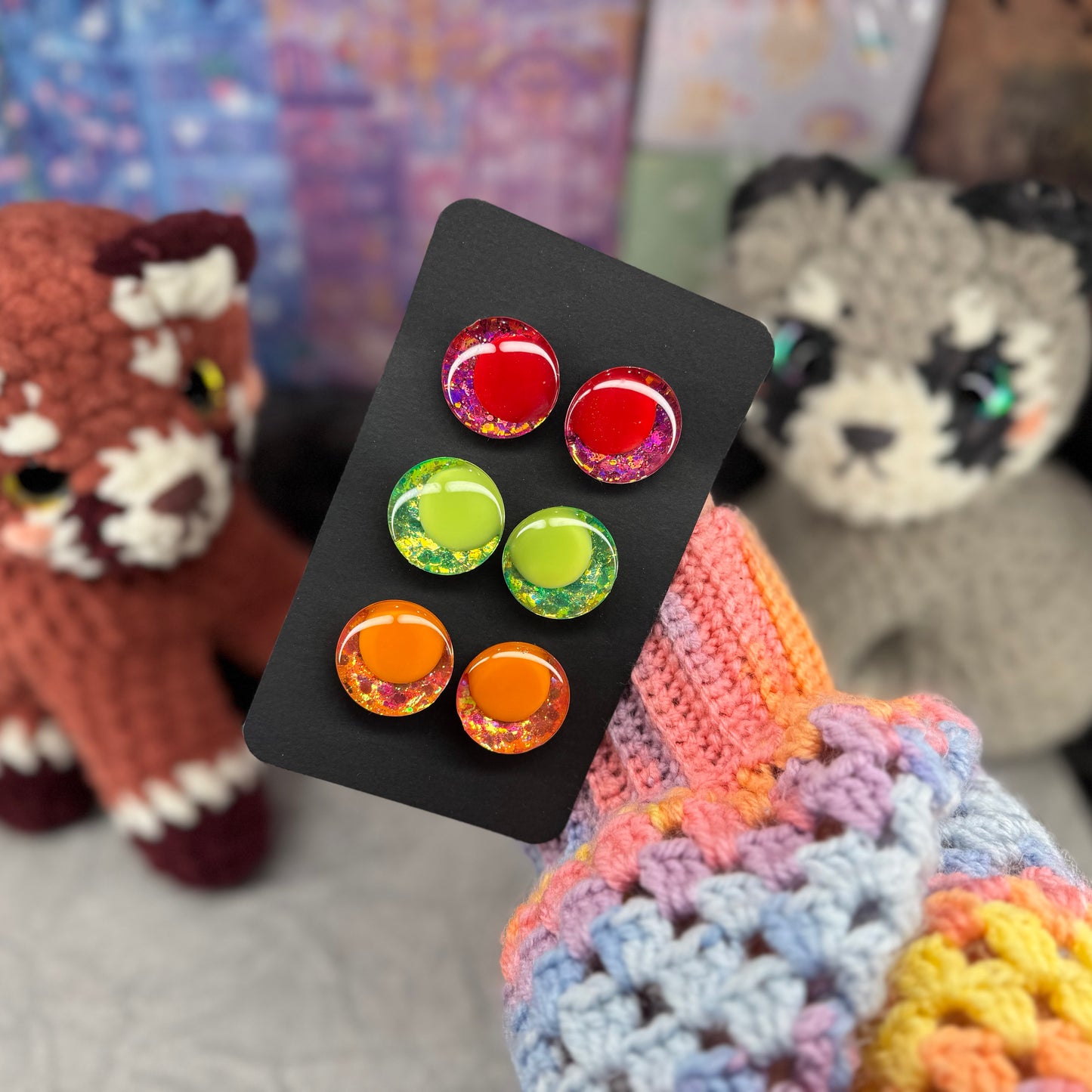 Hand Painted Kawaii Eyes | 25mm | Set 1