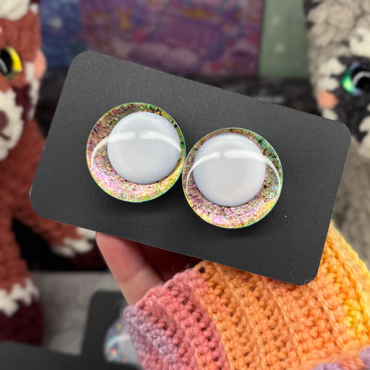 Hand Painted Kawaii Eyes | 35mm | Dawn with White Pupil