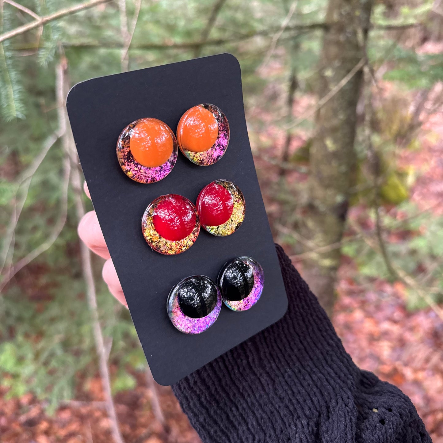 Hand Painted Kawaii Eyes | 25mm | Set 7