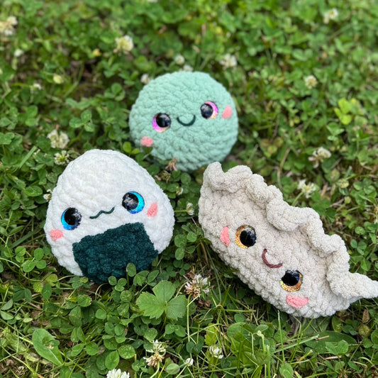 Sushi Friends Crochet Plushies | Hand Painted Eyes