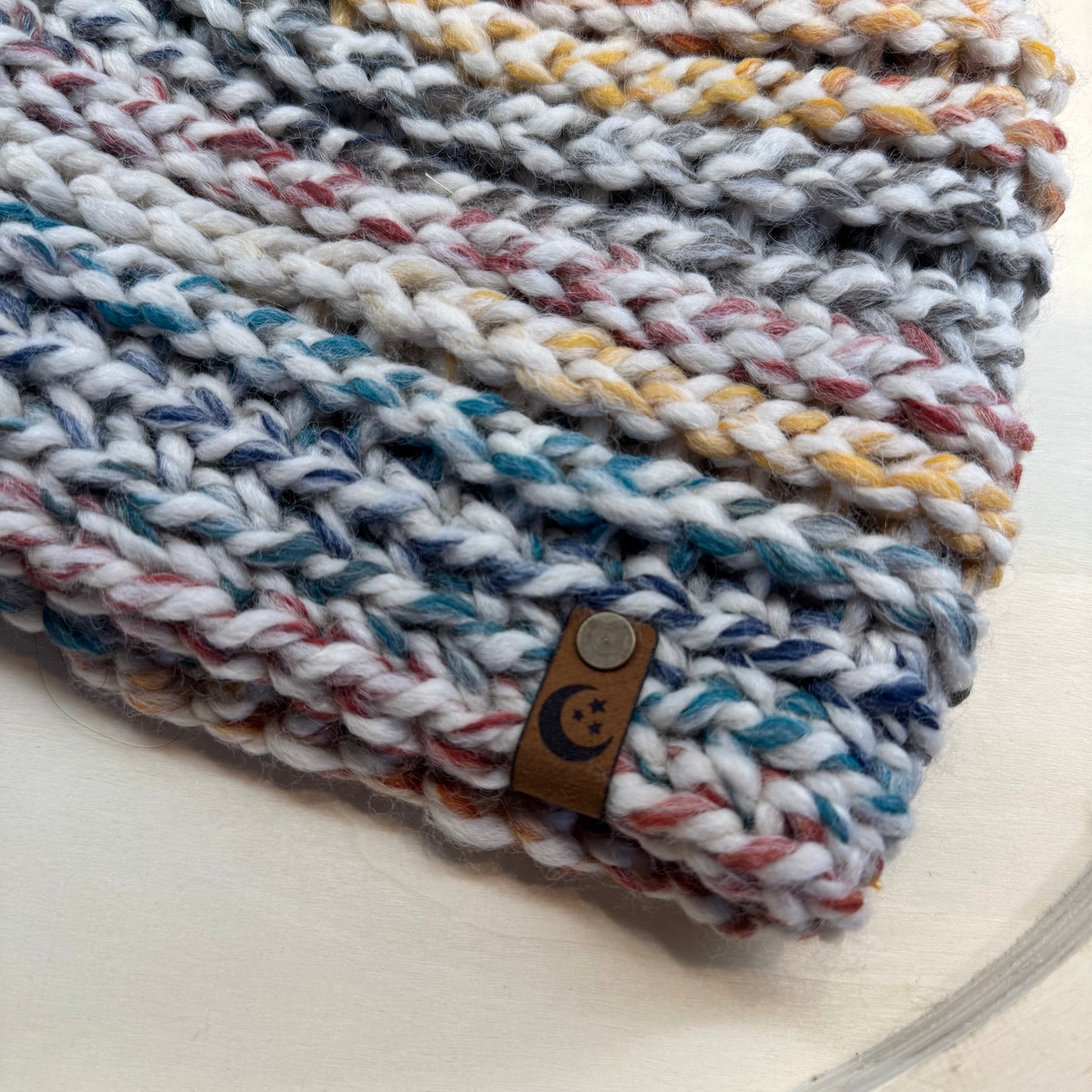 Handmade Winter Beanie | Wool Mix Yarn in the Coney Island 2 | Daybreak Design