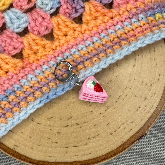 Strawberry Cake Stitch Marker | 1 pack