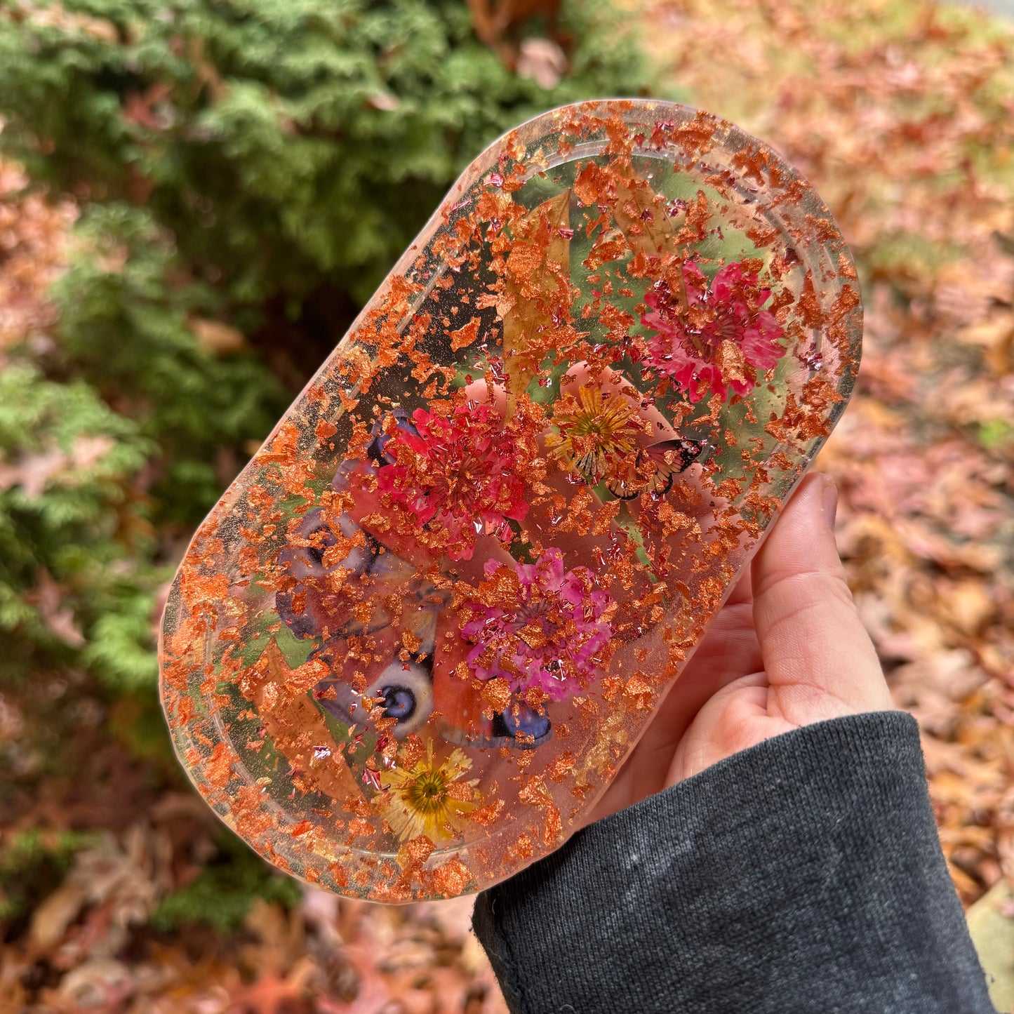 Autumn Butterflies Trinket Tray