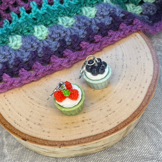 Cupcake Stitch Markers | 2 pack