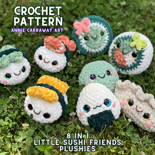 Little Sushi Friends Crochet Pattern