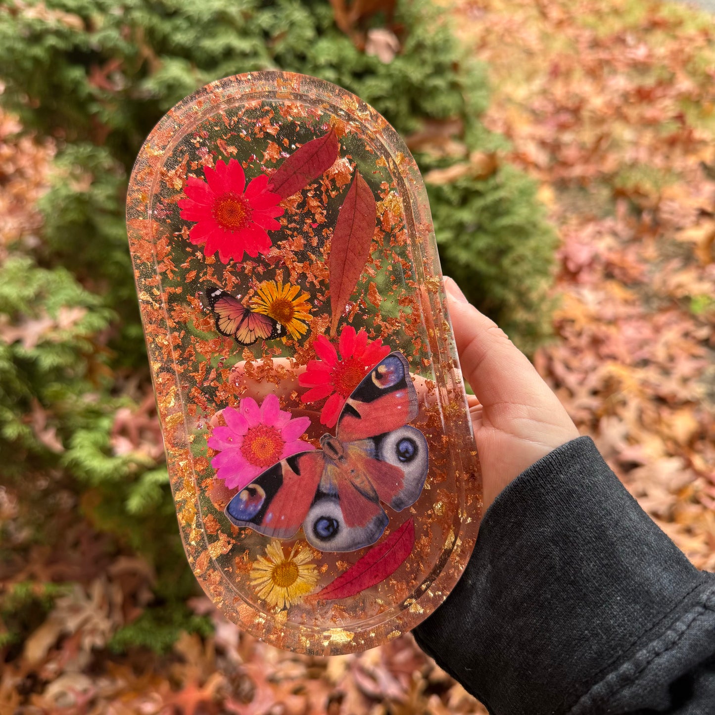 Autumn Butterflies Trinket Tray