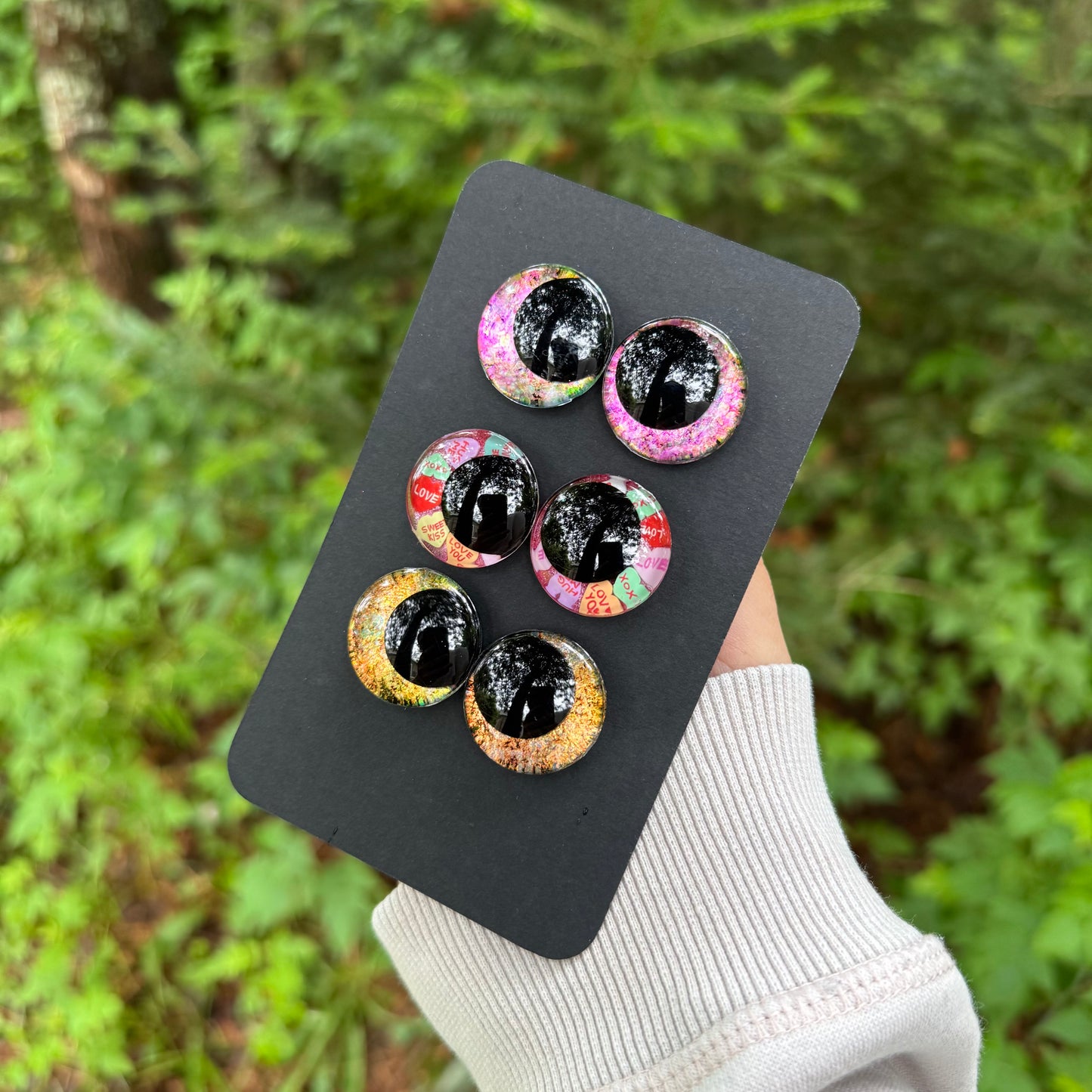 Hand Painted Kawaii Eyes | 25mm | Set 18