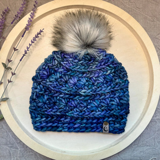 Ocean Starlight Beanie | Hand Dyed Merino Wool