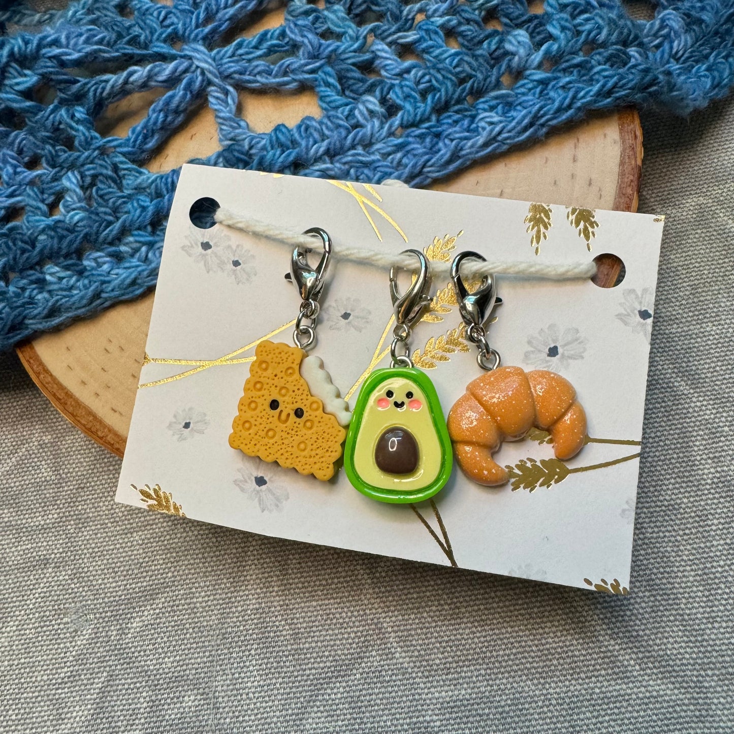 Breakfast Buddies Stitch Markers | 3 pack