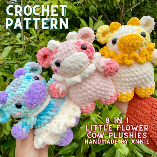 Little Flower Cows Crochet Pattern