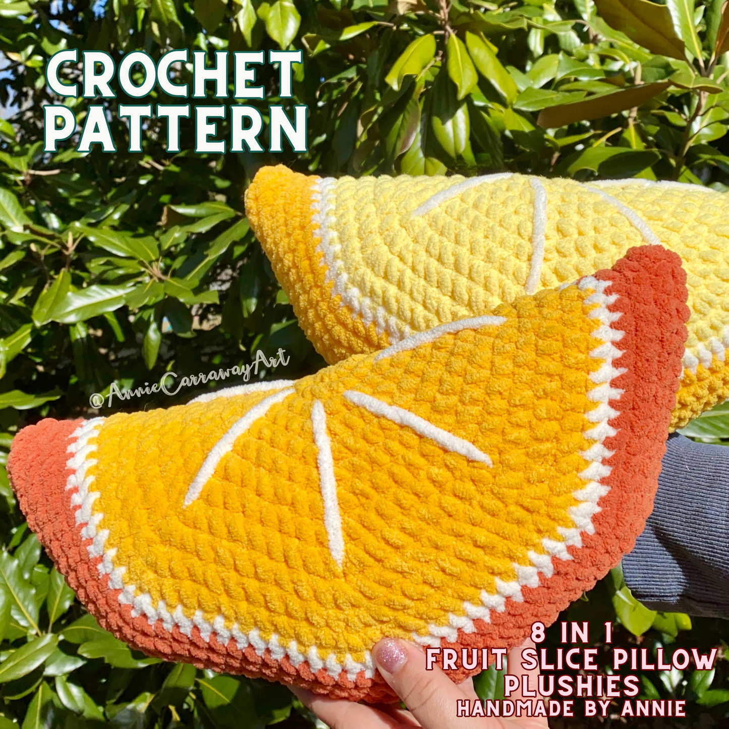 Fruit Slice Pillows Crochet Pattern