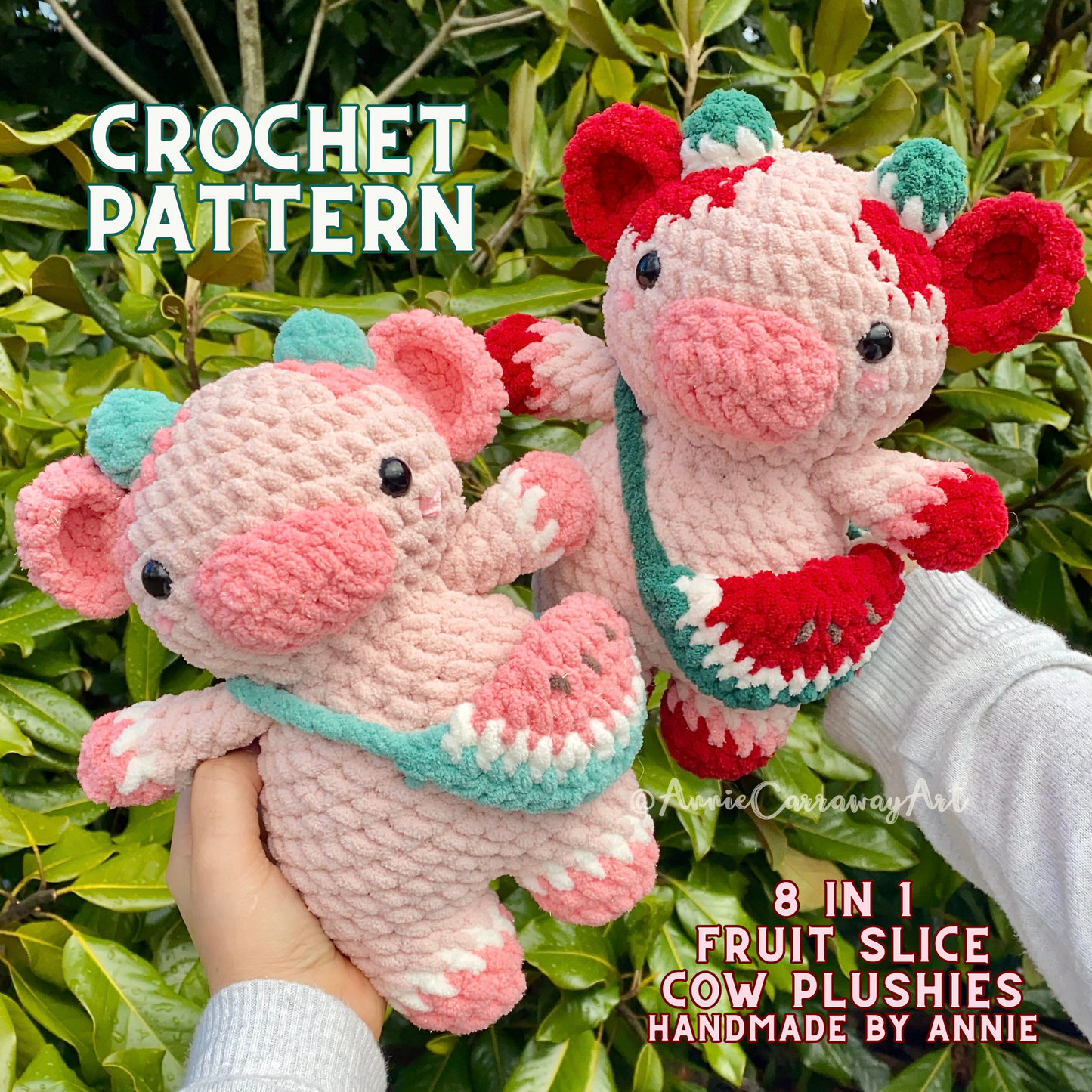 Fruit Slice Cows Crochet Pattern