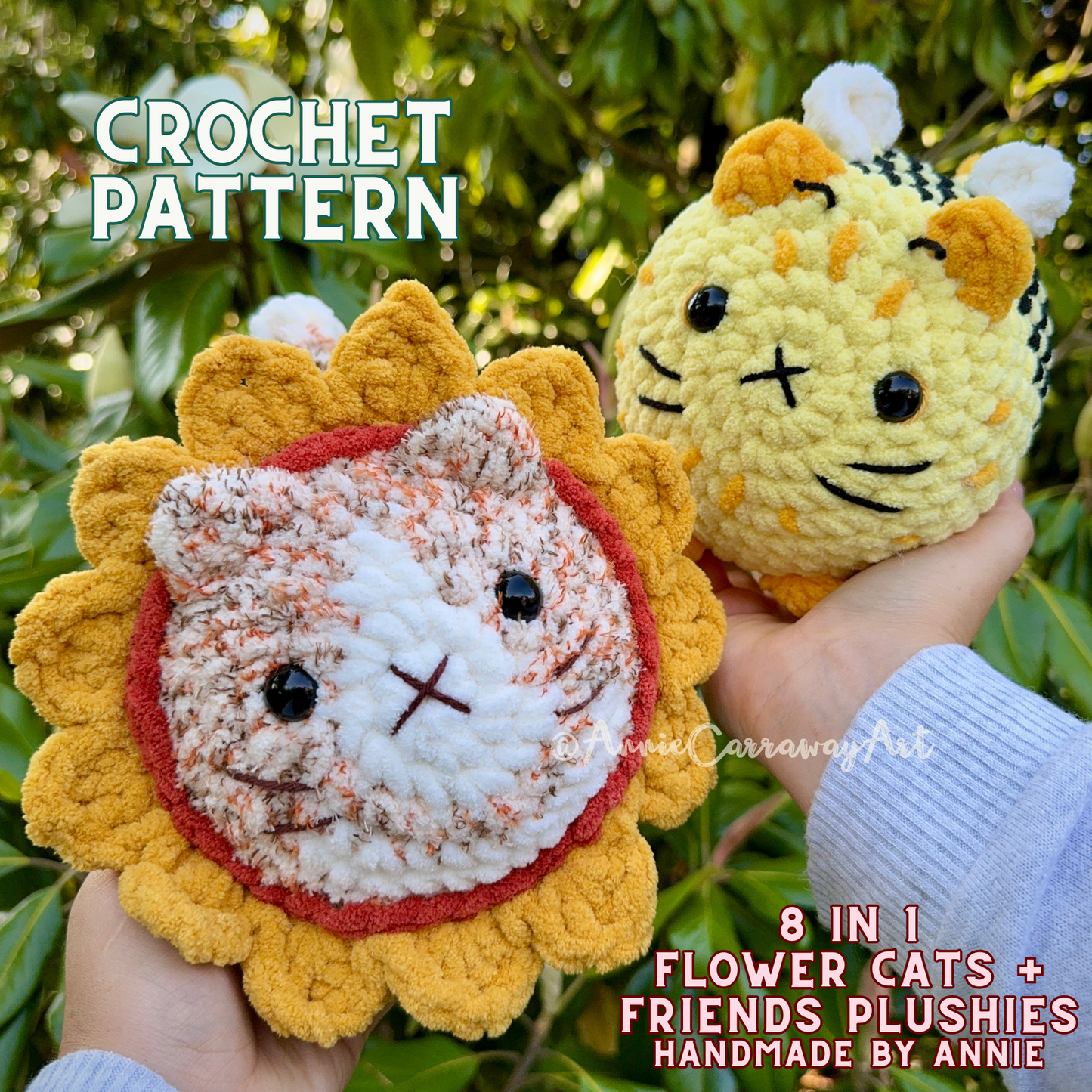 Flower Cats & Friends Crochet Pattern