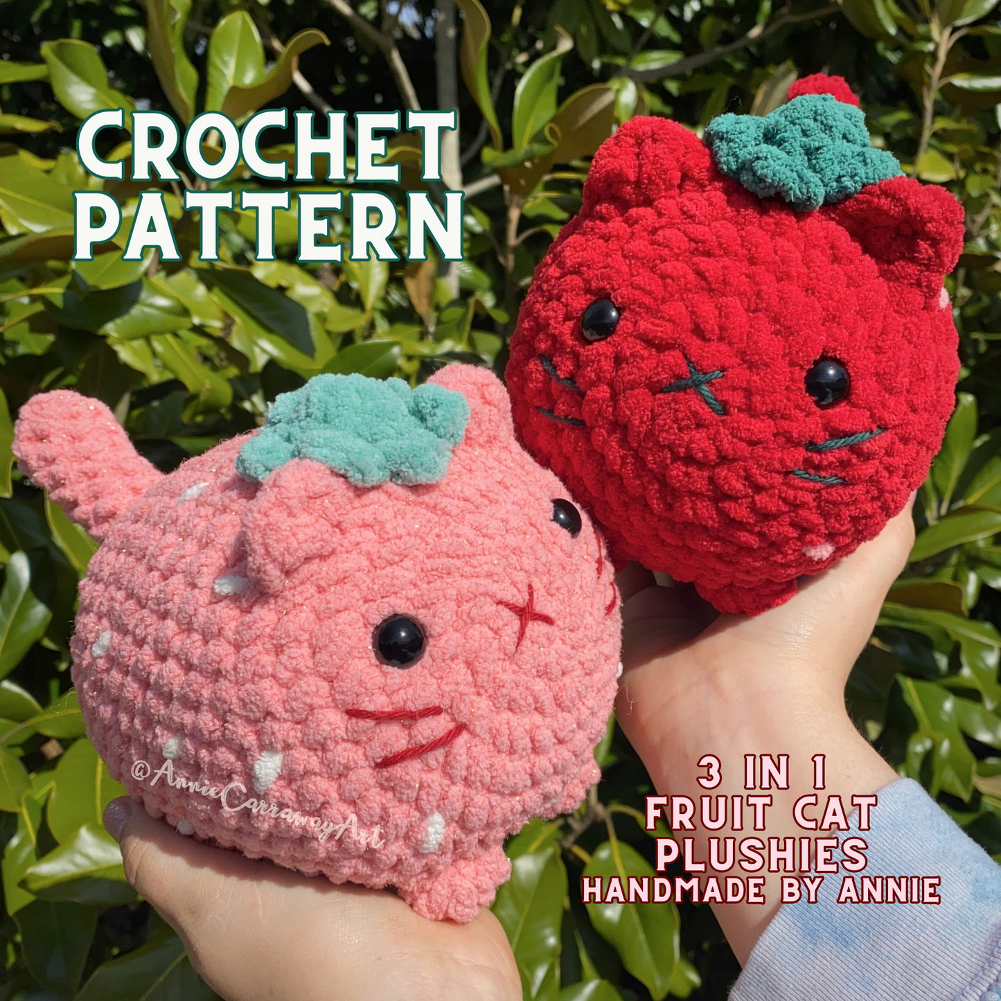 Fruit Cats Crochet Pattern