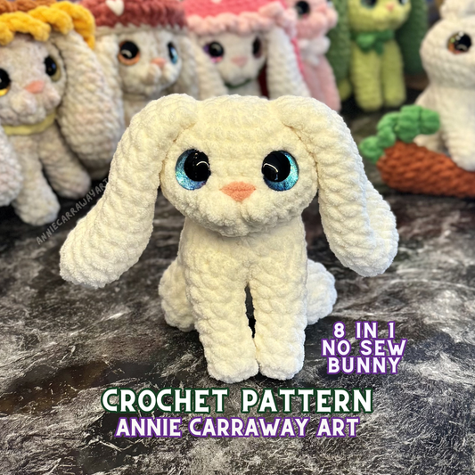 Spring Bunny No Sew Crochet Pattern | Digital Download