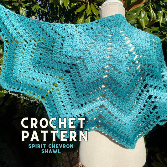 Spirit Chevron Shawl Crochet Pattern