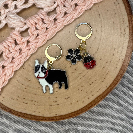 Frenchie Stitch Markers | 2 pack