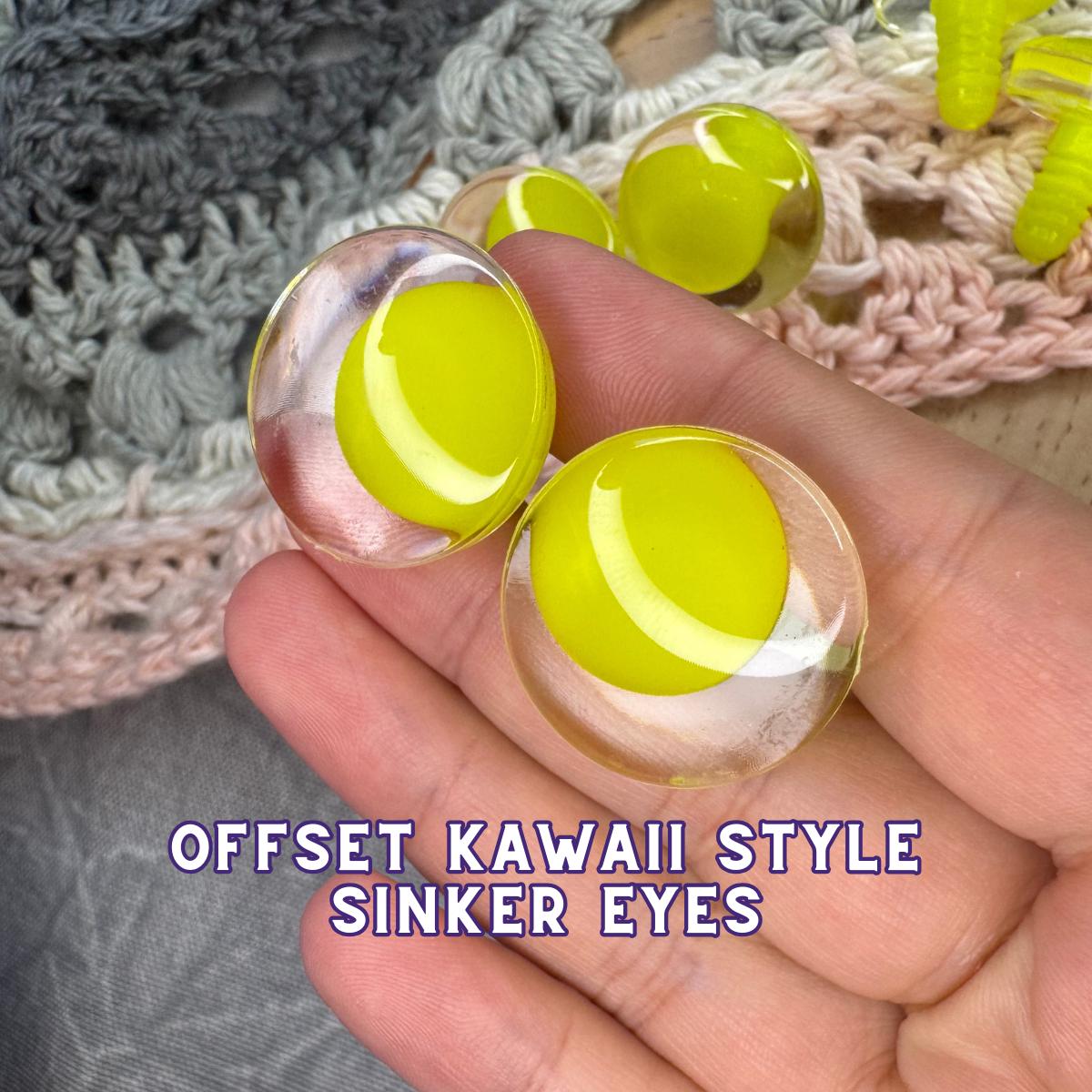 25 mm Kawaii Safety Eyes | 5 Lemon Pairs