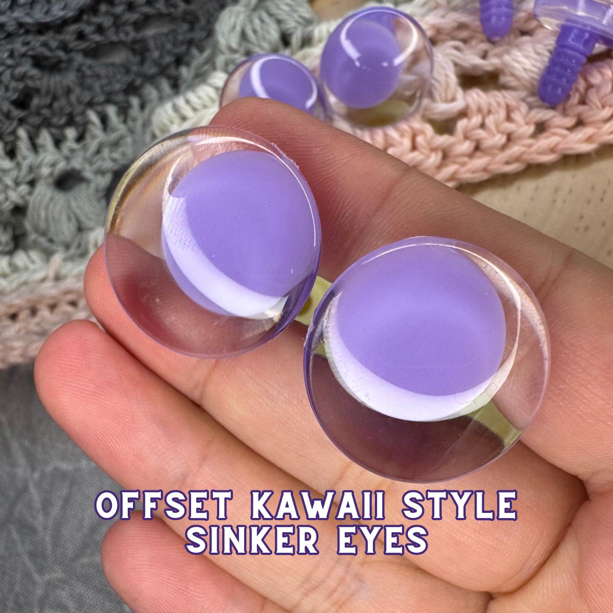 25 mm Kawaii Safety Eyes | 5 Purple Pairs