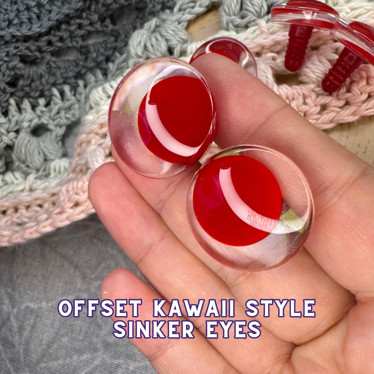 25 mm Kawaii Safety Eyes | 5 Red Pairs