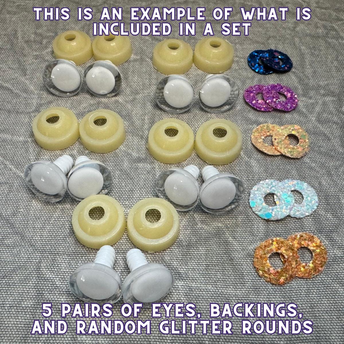 25 mm Kawaii Safety Eyes | 5 Teal Pairs